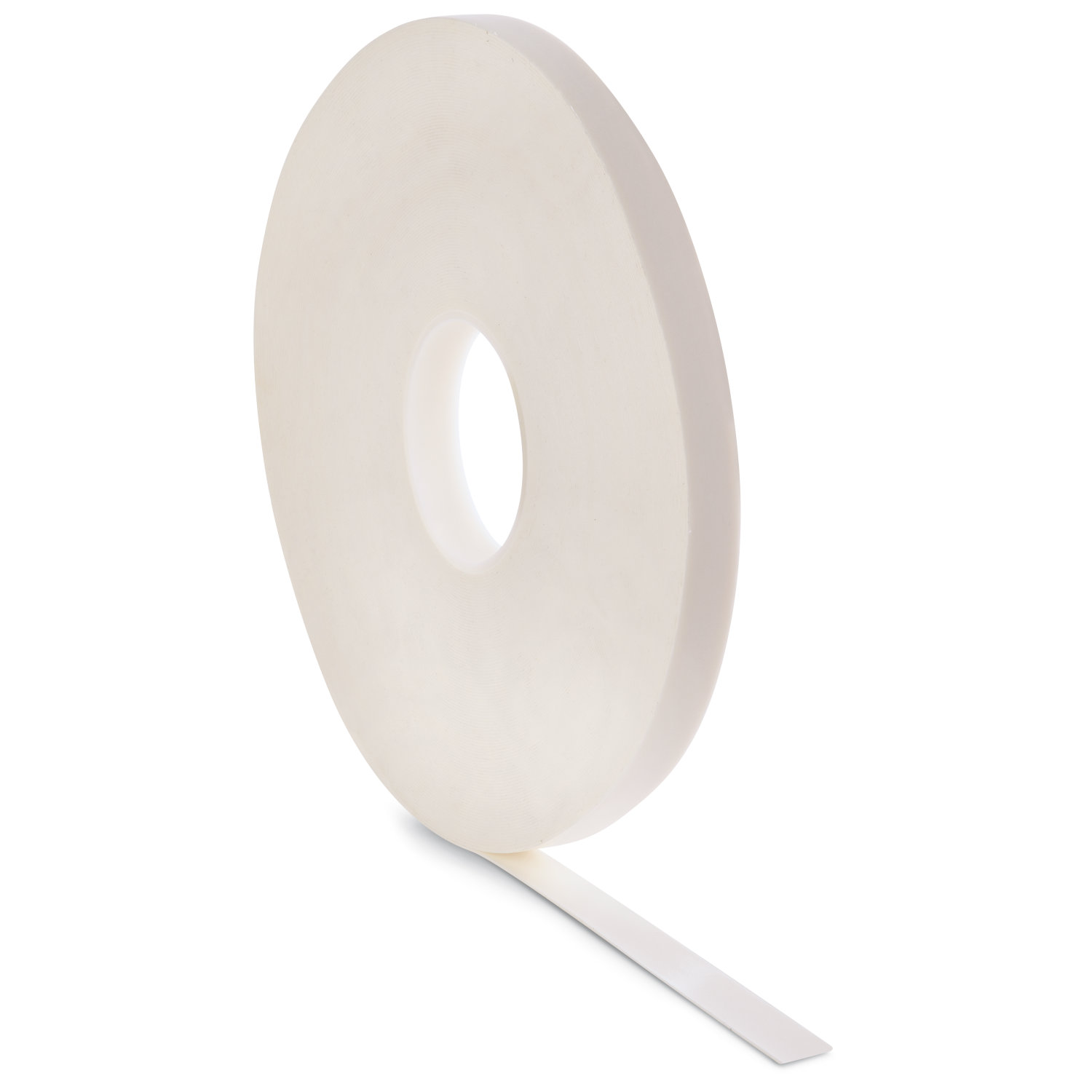 High Tack Double Sided PE Foam Tape 1mm x 25mm x 50m White