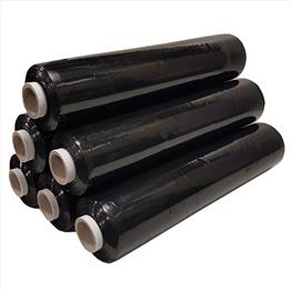 Hand Pallet Wrap Black Flush Core 500mm x 250m 25 micron